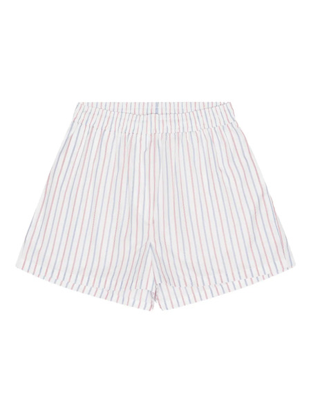  Remain Striped Side-pocket Shorts - White 