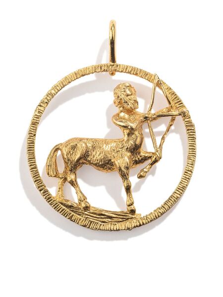  Renato Cipullo 18kt Yellow Gold Sagittarius Pendant 
