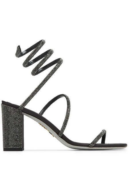  René Caovilla Cleo Crystal-embellished Sandals - Black 