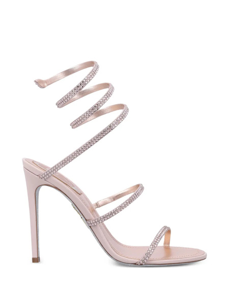  René Caovilla Cleo Rhinestone Spiral Pumps - Pink 