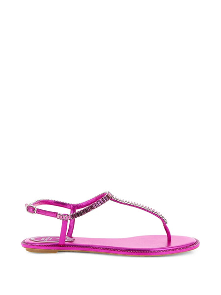  René Caovilla Diana Open-toe Leather Sandals - Pink 