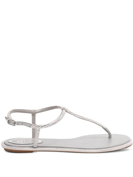  René Caovilla Embellished Sandals - Grey 