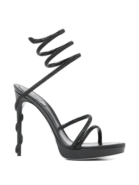  René Caovilla Margot Sandals - Black 