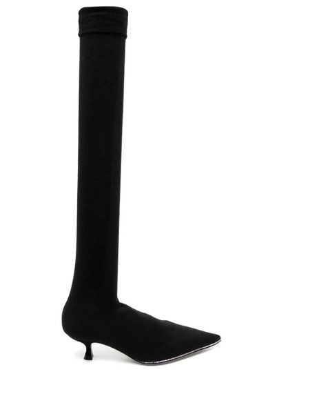  René Caovilla 40mm Above-knee Boots - Black 