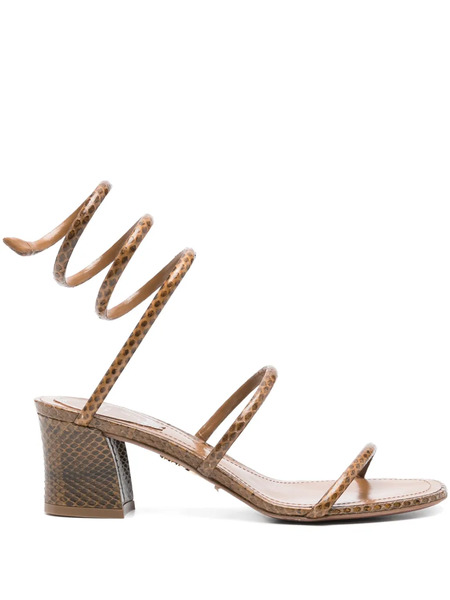  René Caovilla 55mm Cleo Sandals - Brown 