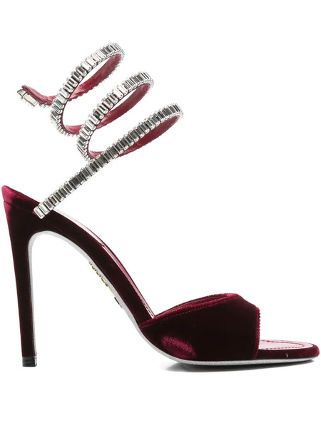  René Caovilla 105mm Cleo Spark Sandals - Red 