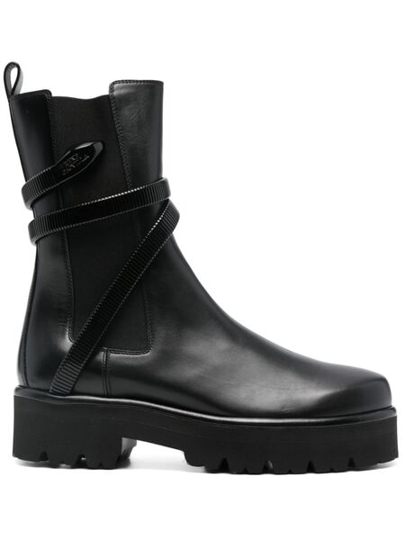  René Caovilla 45mm Juniper Boots - Black 