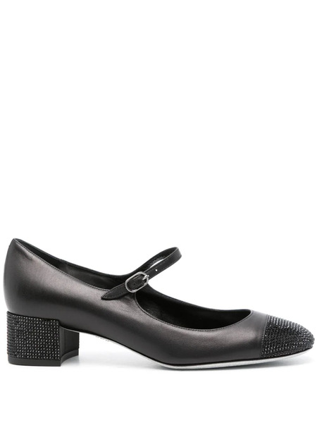  René Caovilla 35mm Kristen Pumps - Black 
