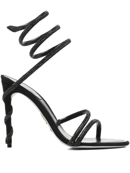  René Caovilla 110mm Margot Sandals - Black 