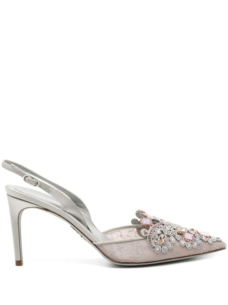  René Caovilla 90mm Veneziana Pumps - Grey 