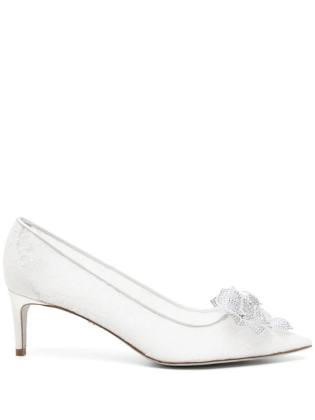  René Caovilla 60mm Veneziana Pumps - White 