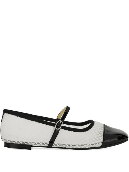  Repetto Patent-toecap Ballet Flats - White 