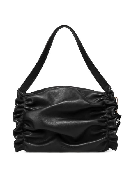  Repetto Small Opéra Ruched Calf-leather Shoulder Bag - Black 