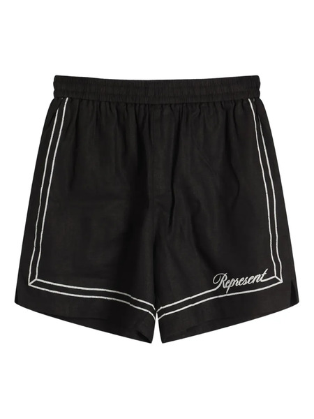  Represent Border-detail Shorts - Black 