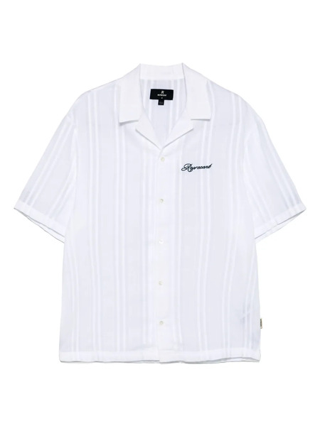  Represent Embroidered Bowling Shirt - White 