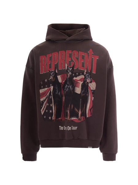  Represent Graphic Hooded Sweatshirt - Brown 