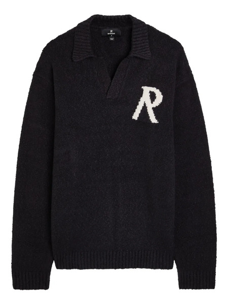  Represent Initial Collared Sweater - Black 