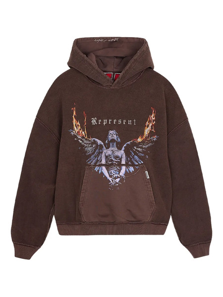  Represent Living Legacy Reversible Hoodie - Brown 