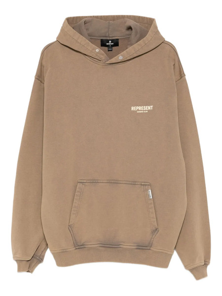  Represent Logo Pocket Hoodie - Neutrals 