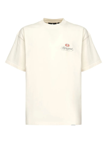  Represent Logo-print T-shirt - Neutrals 