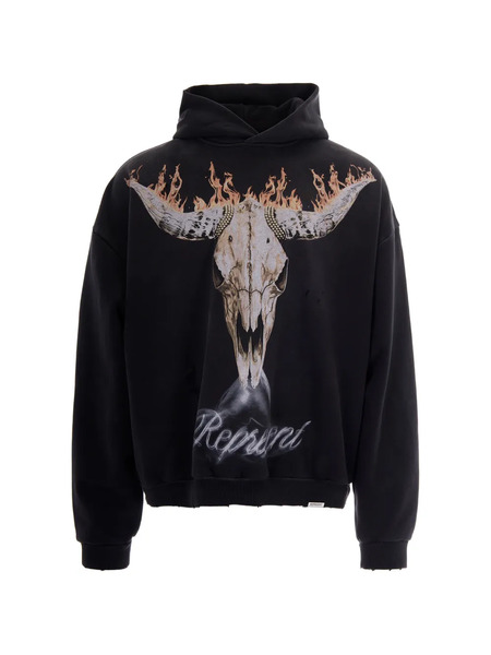  Represent Print Hooded Sweatshirt - Black 