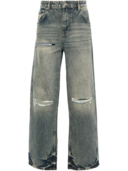  Represent R3d Destroyer Mid-rise Loose-fit Jeans - Blue 