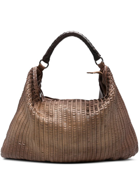  Reptile's House Woven Leather Shoulder Bag - Brown 