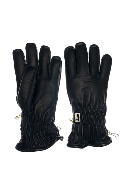  Restelli Leather Zip-fastening Gloves - Black 
