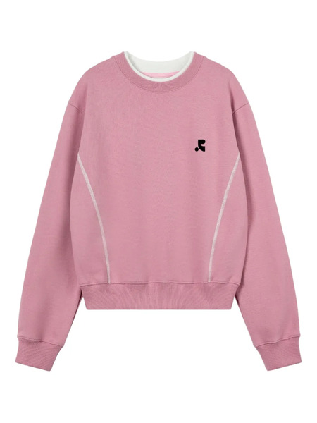  Rest&recreation Long-sleeves Layered Sweatshirt - Pink 