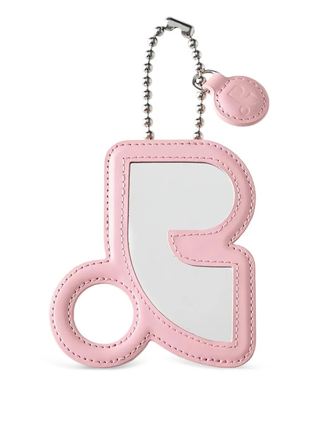  Rest&recreation Mirror Leather Carholder Keyring - Pink 