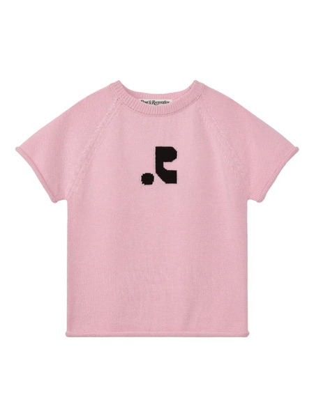  Rest&recreation Raglan-sleeve Jacquard T-shirt - Pink 