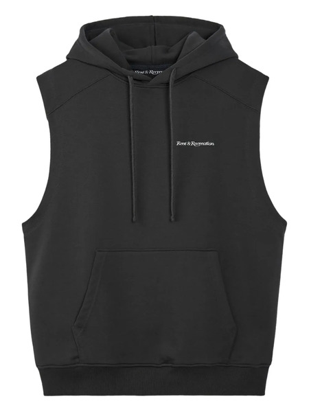  Rest&recreation Sleeveless Hoodie - Black 