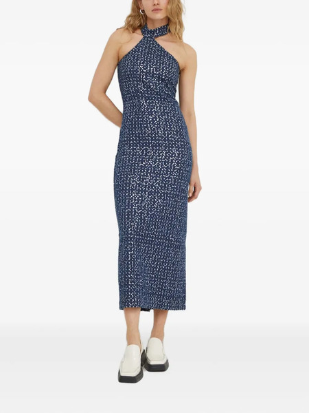  Résumé Halterneck Mini Dress - Blue 