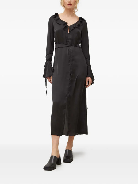  Résumé Ruffled Flared Midi Dress - Black 