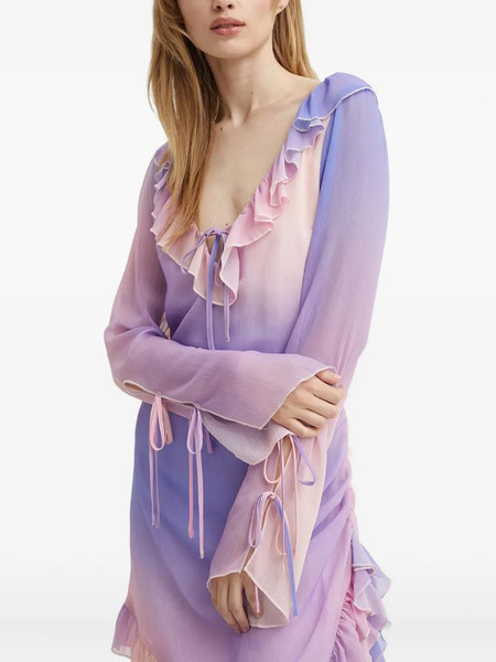  Résumé Ruffled Tie Dress - Purple 