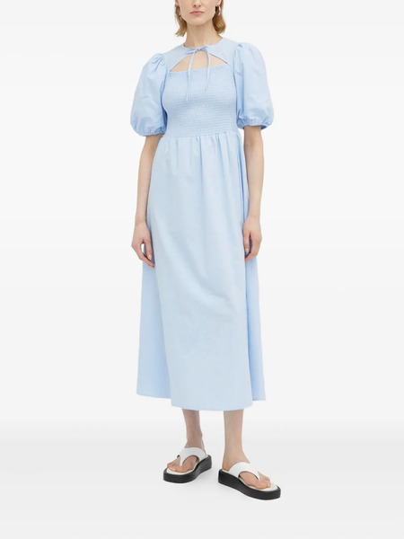  Résumé Smocked Cut-out Dress - Blue 