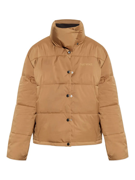  Rethinkit Studios Button Padded Puffer Jacket - Brown 