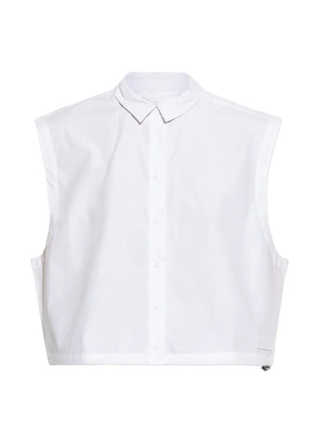  Rethinkit Studios Polo-collar Sleeveless Shirt - White 