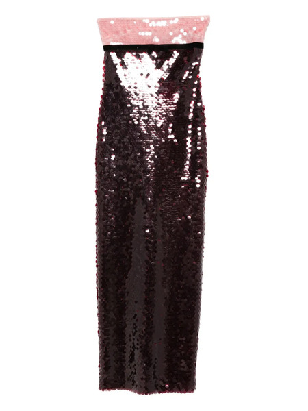  Retrofete Lirael Sequin Maxi Dress - Pink 