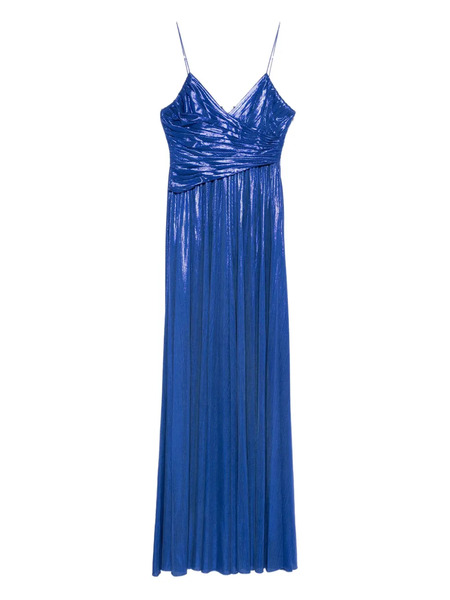  Retrofete Metallic-effect Maxi Dress - Blue 