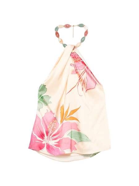 Retrofete Milani Floral Top - Neutrals 
