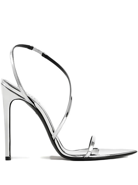  Retrofete 110mm Naomi Leather Sandals - Silver 