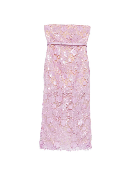  Retrofete Rowena Lace Midi Dress - Purple 