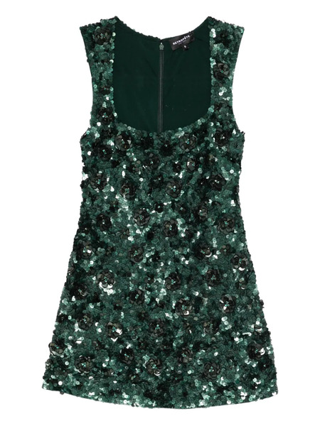  Retrofete Sadlyn Sequin-embellished Floral Mini Dress - Green 