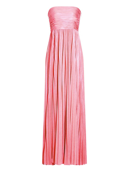  Retrofete Sevyn Pleated Strapless Gown - Pink 