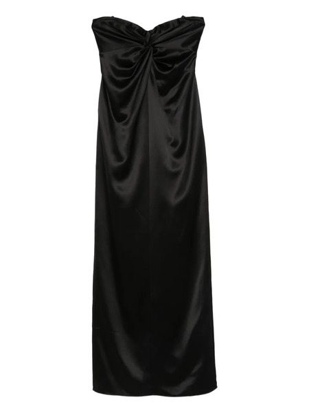  Retrofete Twisted Strapless Dress - Black 