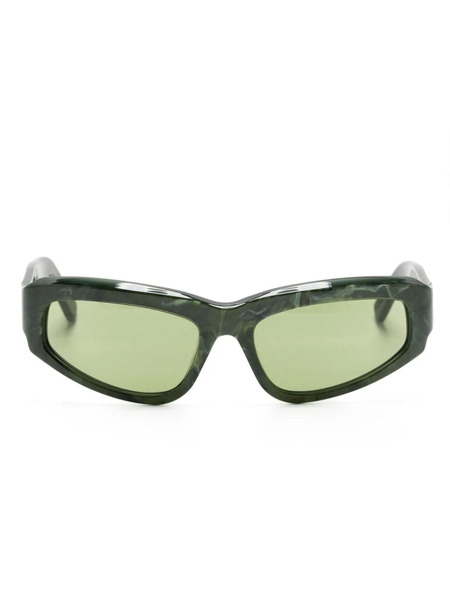 Retrosuperfuture Motore Rectangle-shape Sunglasses - Green 