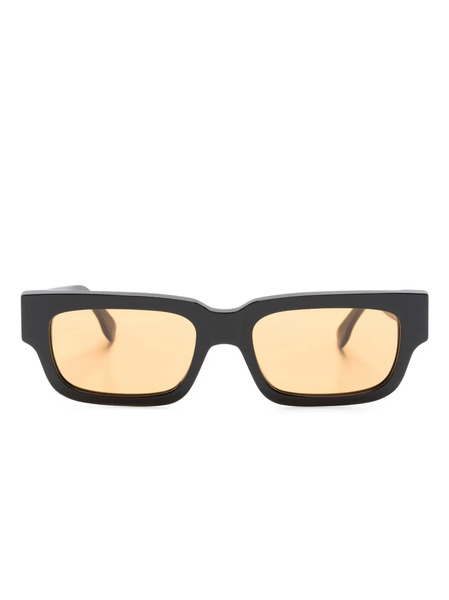  Retrosuperfuture Roma Rectangular-frame Sunglasses - Black 