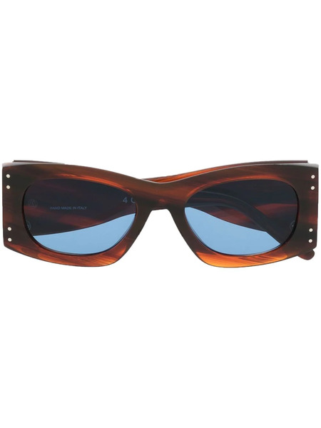  Retrosuperfuture Sculpted-design Sunglasses - Brown 