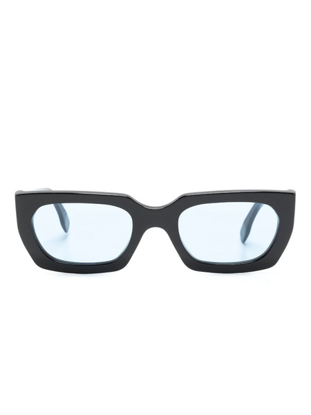  Retrosuperfuture Teddy Rectangle-frame Sunglasses - Black 